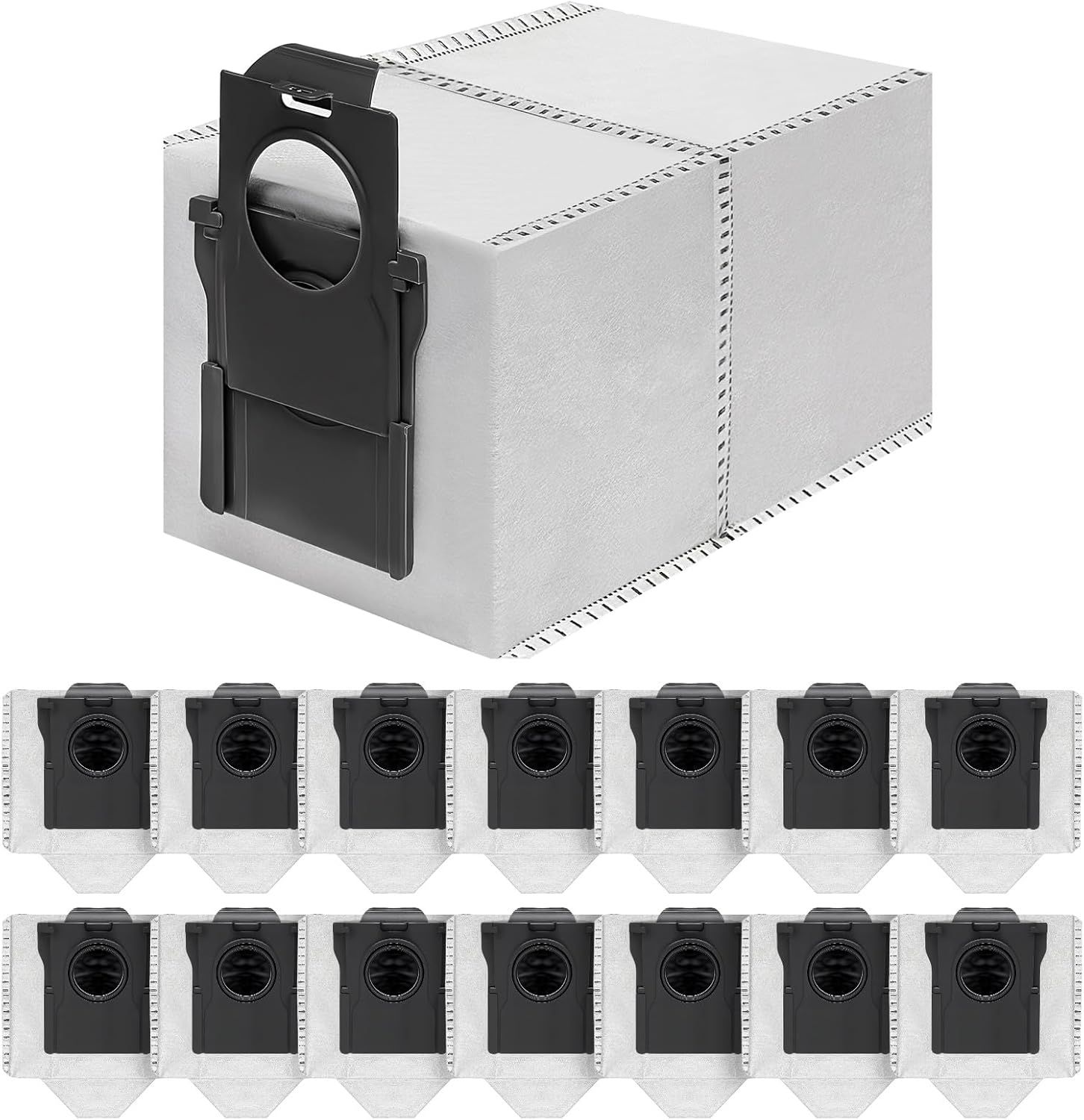 15 Pack Vacuum Bags Replacement or Dreame X50 Ultra/X40 Ultra/X30 Ultra/L50 Ultra/L40 Ultra/L10s Ultra Gen 2/L10s Pro Ultra Robot Vacuum Cleaner,3.2L Large Capacity Dust Bag Accessories - Image 1