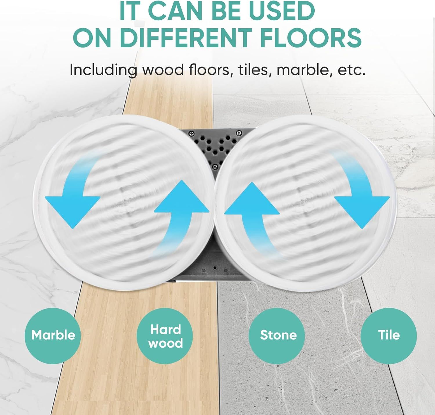 8 Pack Spin-Wave Mop Replacement Pads Compatible with Bissell Spin-Wave 2039,2039A,2124,2307,23157,20391,20399 Series Steam Mop Pads or Bissell Spin-Wave Hard loor Cleaner - Image 5