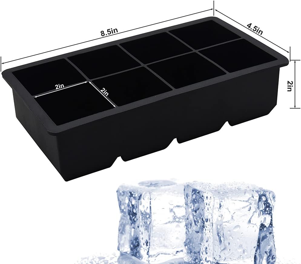 Bangp 2 PACK Large Ice Cube Trays and 4 PACK Baseball Ice Cube Molds,Create 16 2inch Square Ice Cubes and 4 2.5inch Baseball Shaped Ice Balls - Image 4