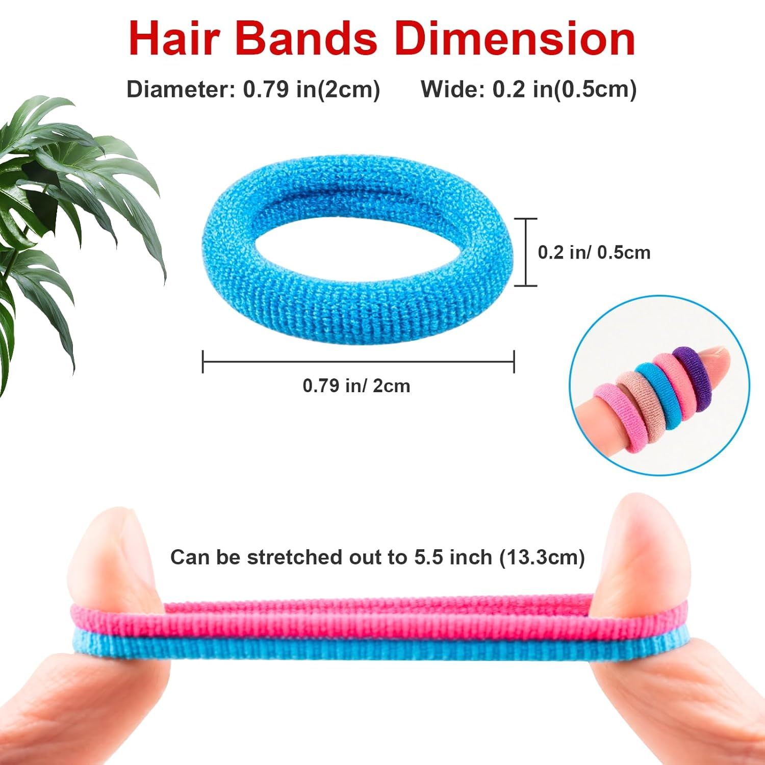360 Pcs Baby Hair Ties, Small No Damage Elastic Hair Bands for Toddlers, Little Girls and Kids, Soft Ponytail Holders, Baby Hair Accessories(20 Colors) - Image 2