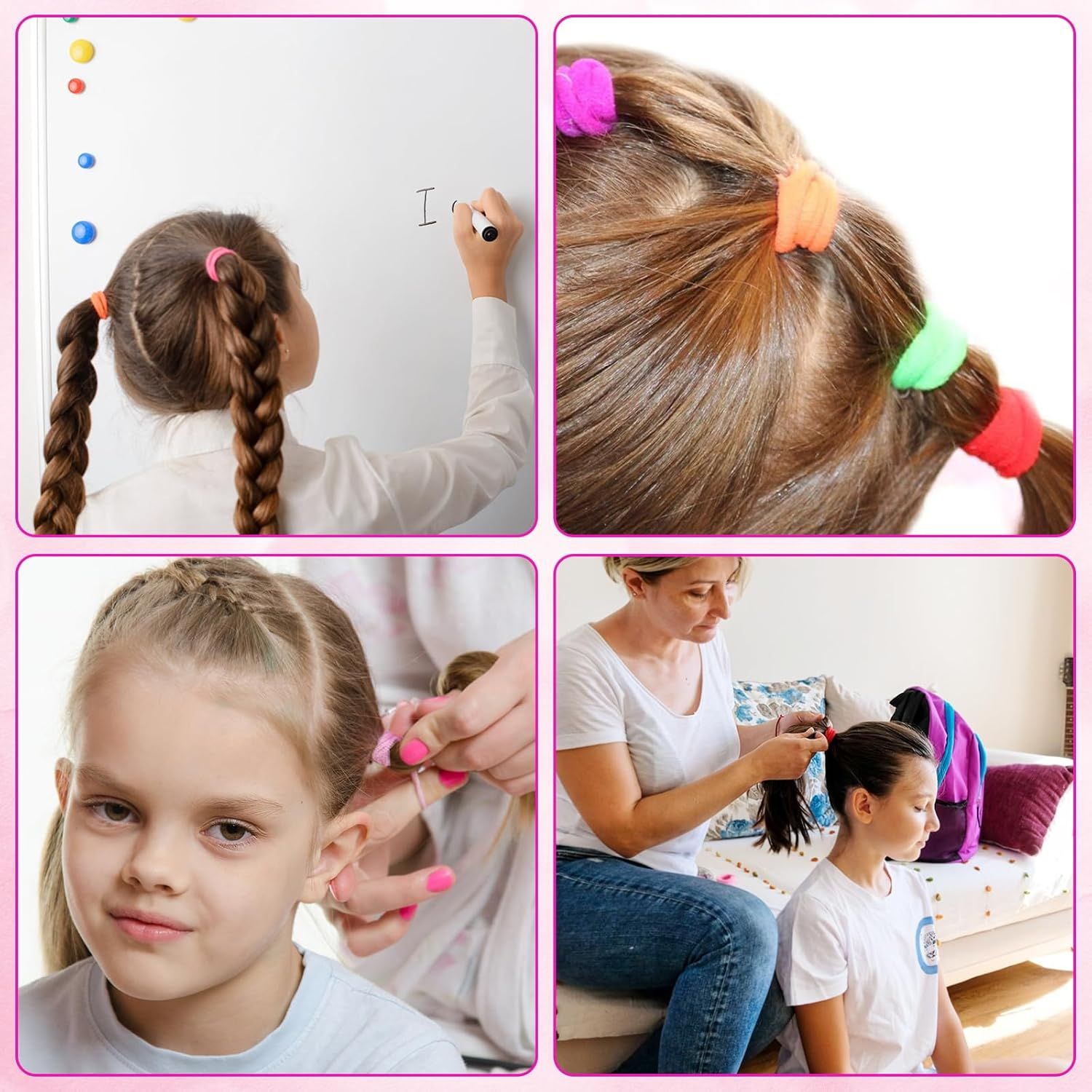 360 Pcs Baby Hair Ties, Small No Damage Elastic Hair Bands for Toddlers, Little Girls and Kids, Soft Ponytail Holders, Baby Hair Accessories(20 Colors) - Image 6