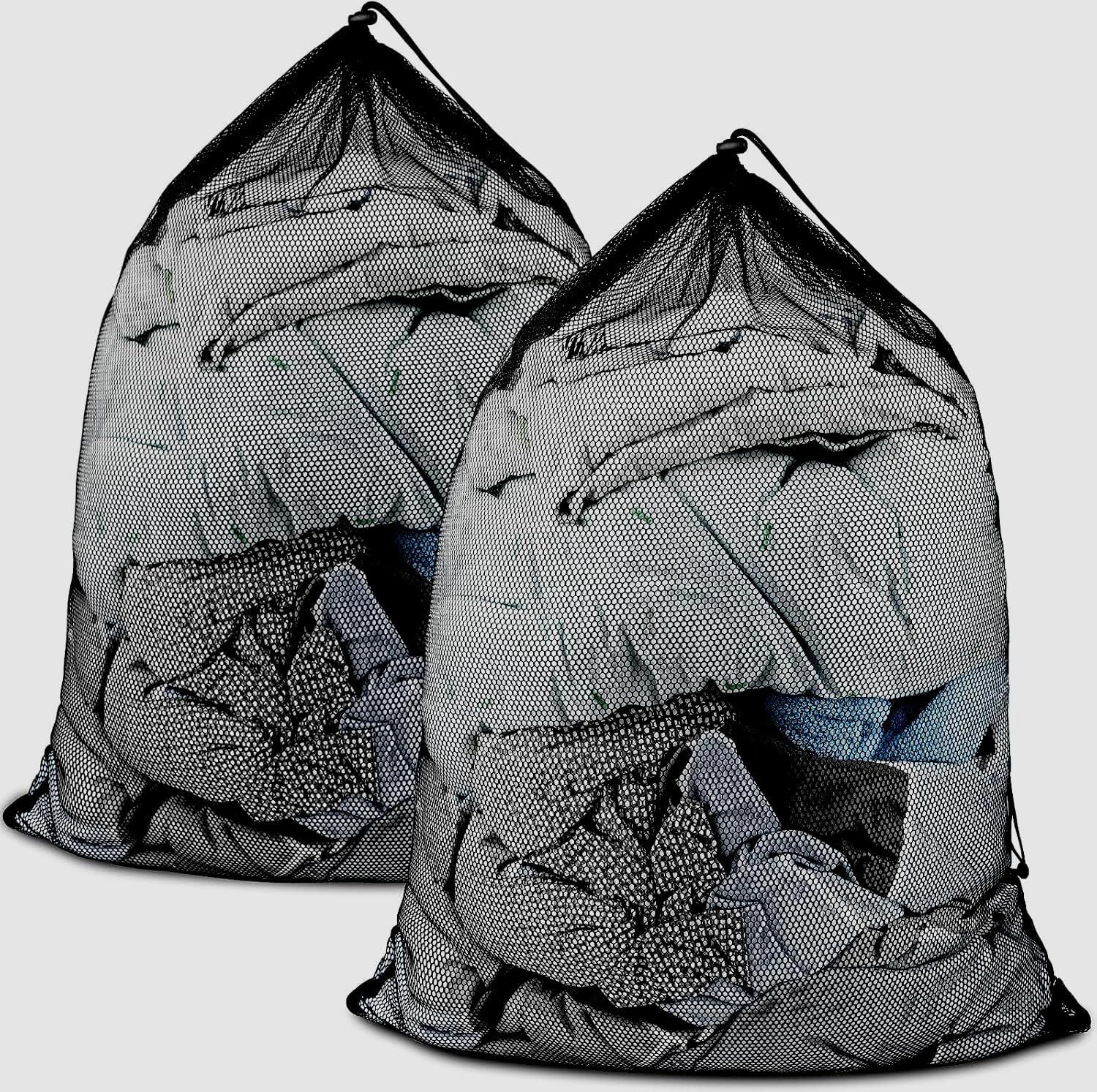 2 Pack Large Mesh Laundry Bags, 24