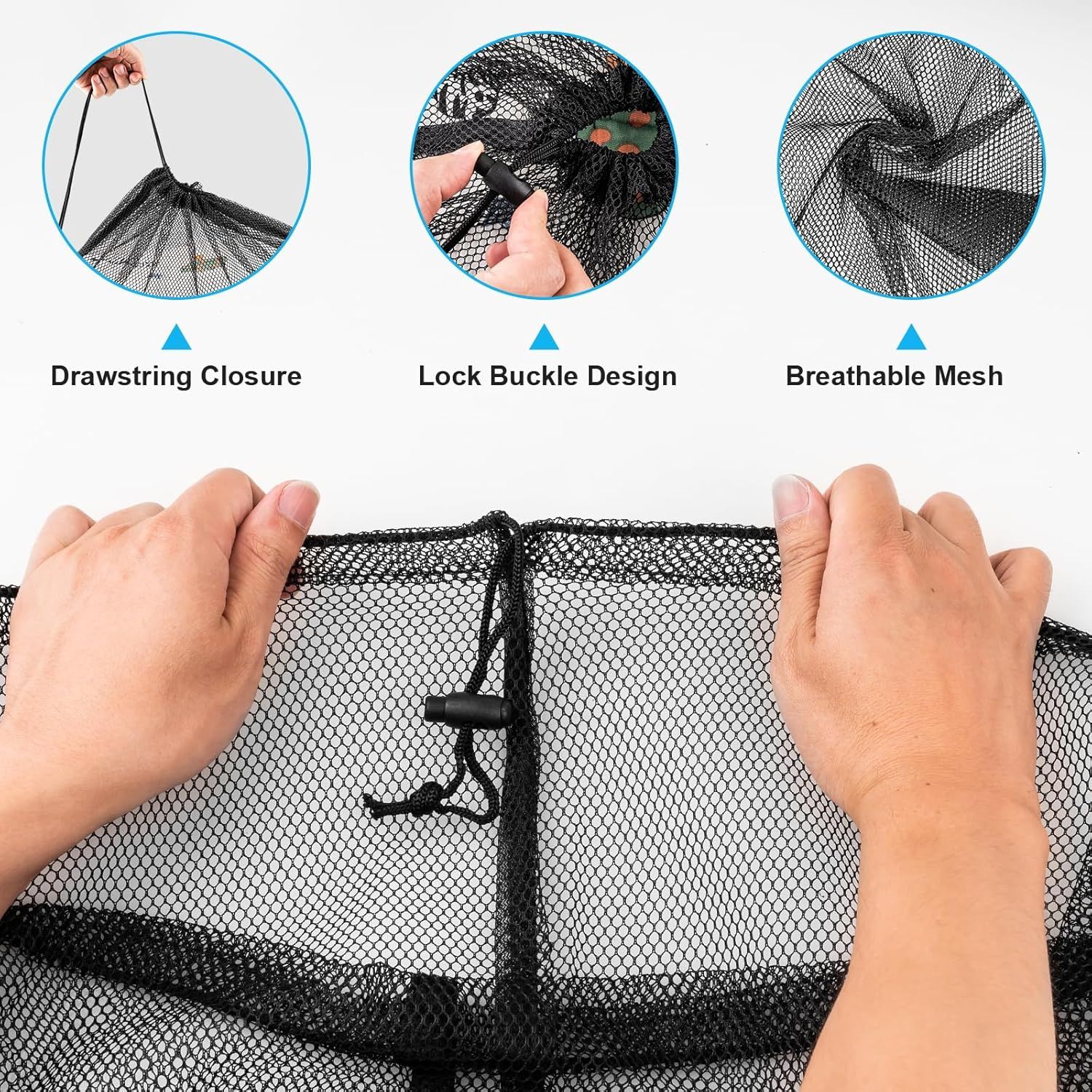 2 Pack Large Mesh Laundry Bags, 24