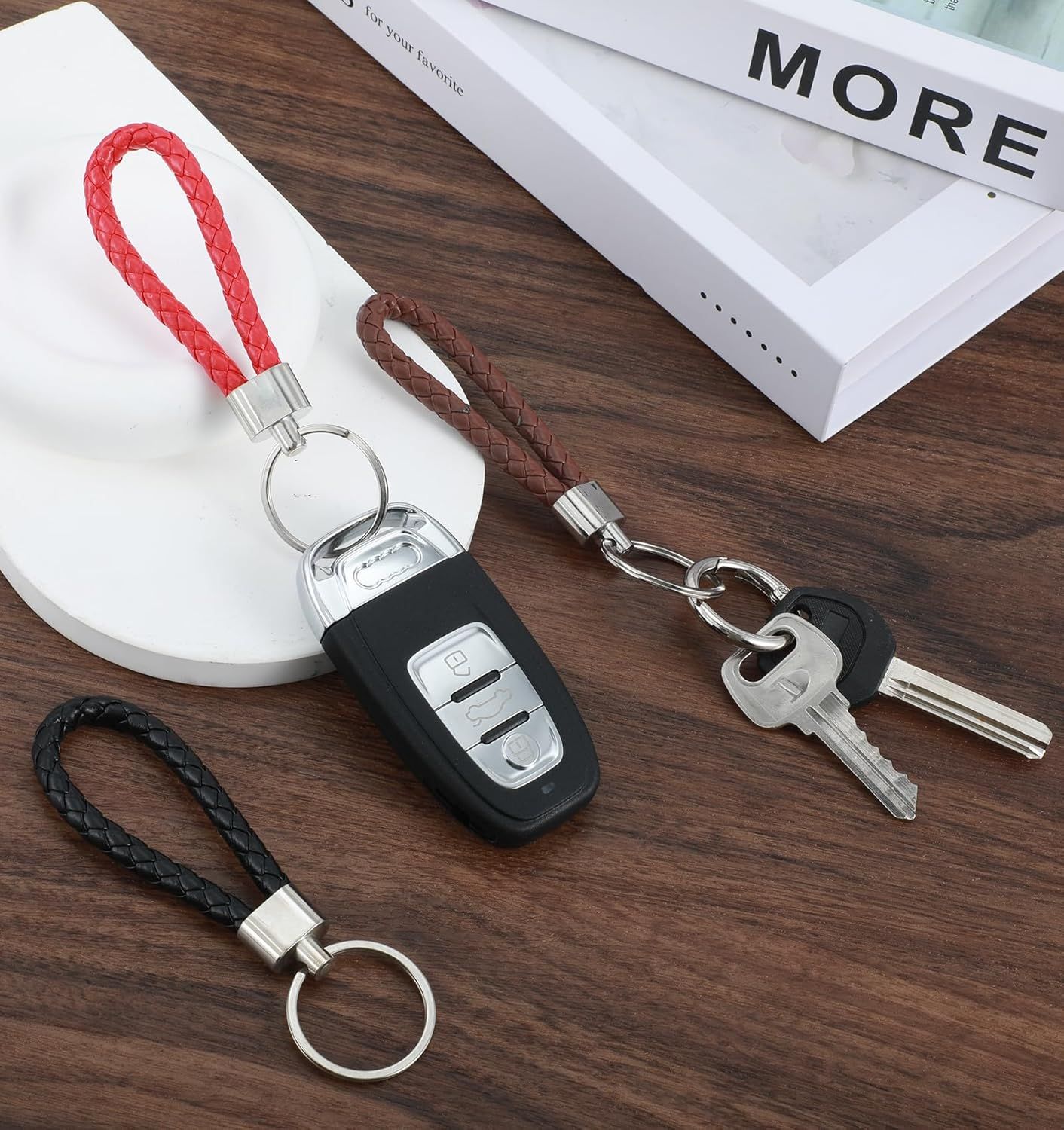 9 Pcs Braided Keychain, Small Key Chain Handwoven for Car Keys, Elegant Accessories for Men and Women, Perfect Birthday and Christmas Gifts - Image 7