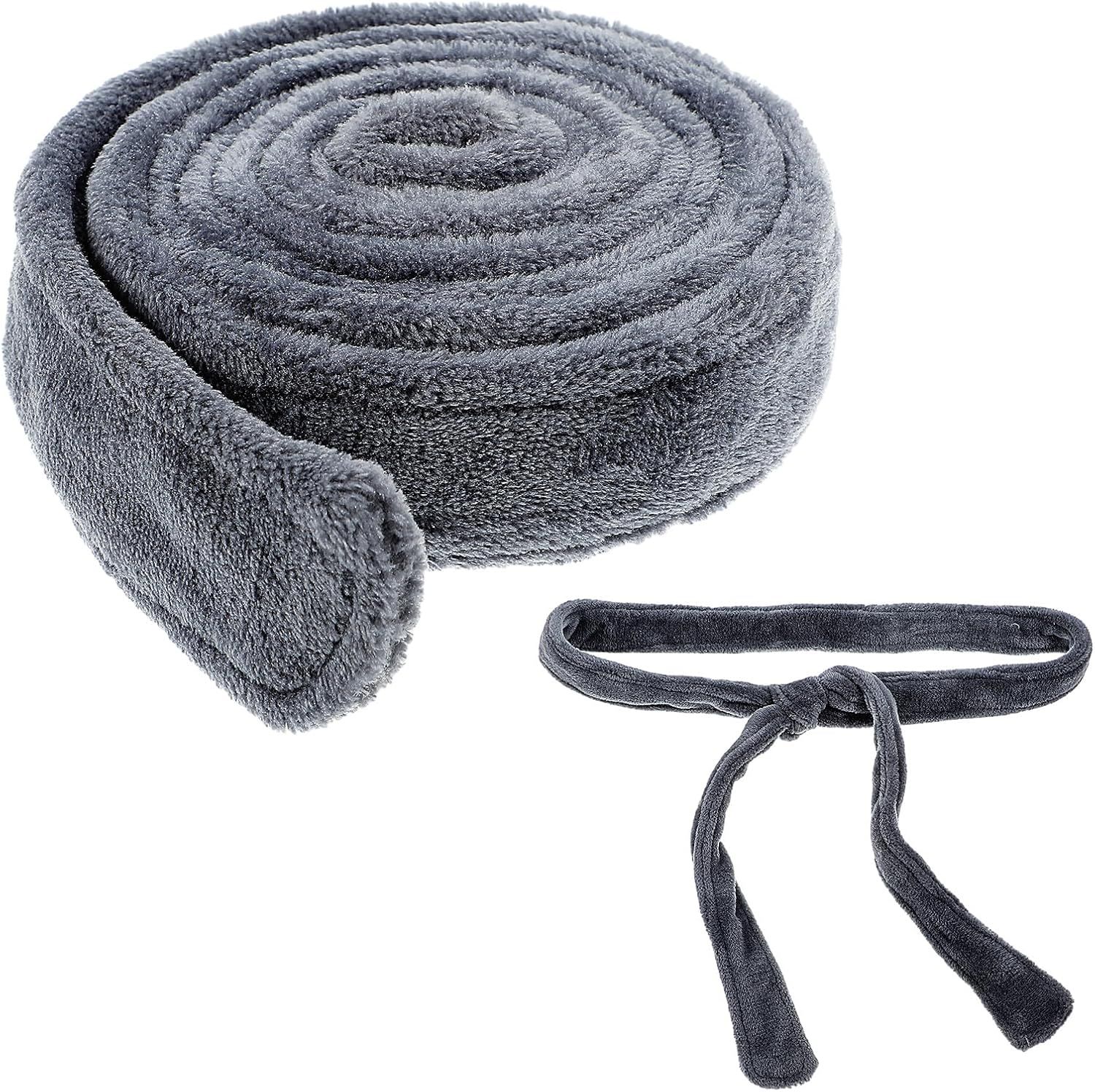 67 Inch Robe Tie Replacement, Reusable & Easy to Clean Robe Belt Replacement for Travel Hotel Home Women Men (Dark Gray) - Image 1