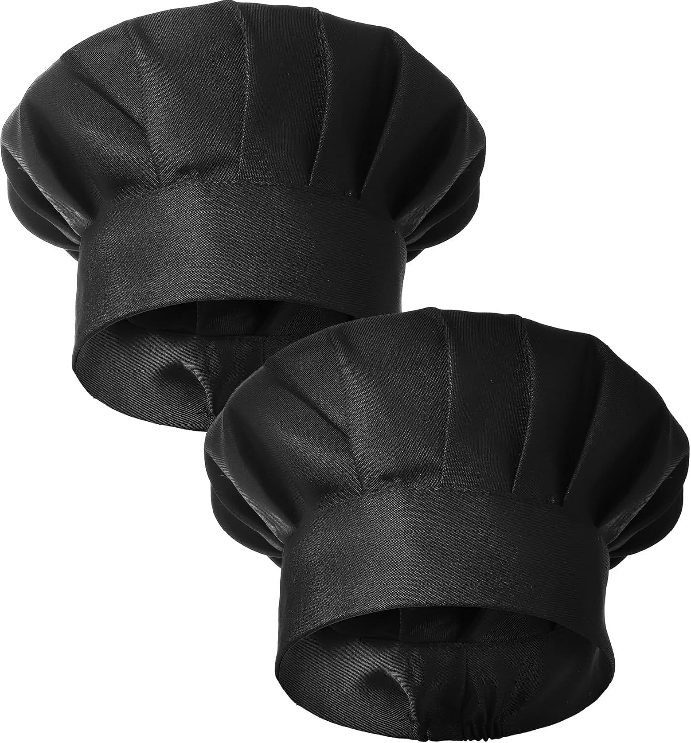 2PCS Black Chef Hat, Chef Cap for Men & Women, Breathable Baker's Hat for Cooking, Kitchen, Reusable & Washable - Image 7