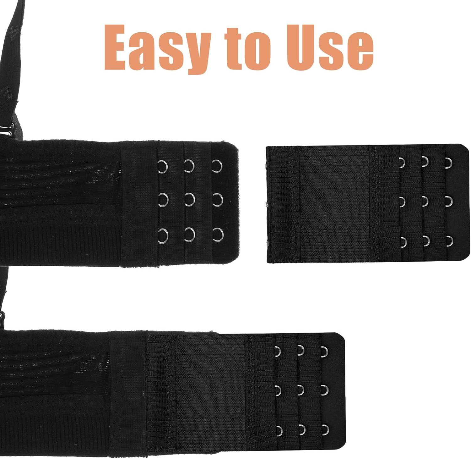 8Pcs Bra Extenders 3 Hooks, 4 * 0.8 Inch 3 Hook Bra Extender Adjustable Comfort Fit for Maternity and Sports Use (Multicolor) - Image 4