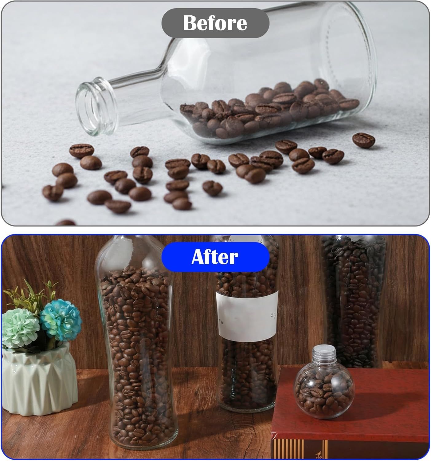 60Pcs Salt and Pepper Stoppers Plugs, 6 Sizes (13/15/17/18/19/23 mm) Plastic Bottle Plugs, Leak-Proof Clear Caps for Spice Containers & Shaker Bottles, Reusable - Image 6