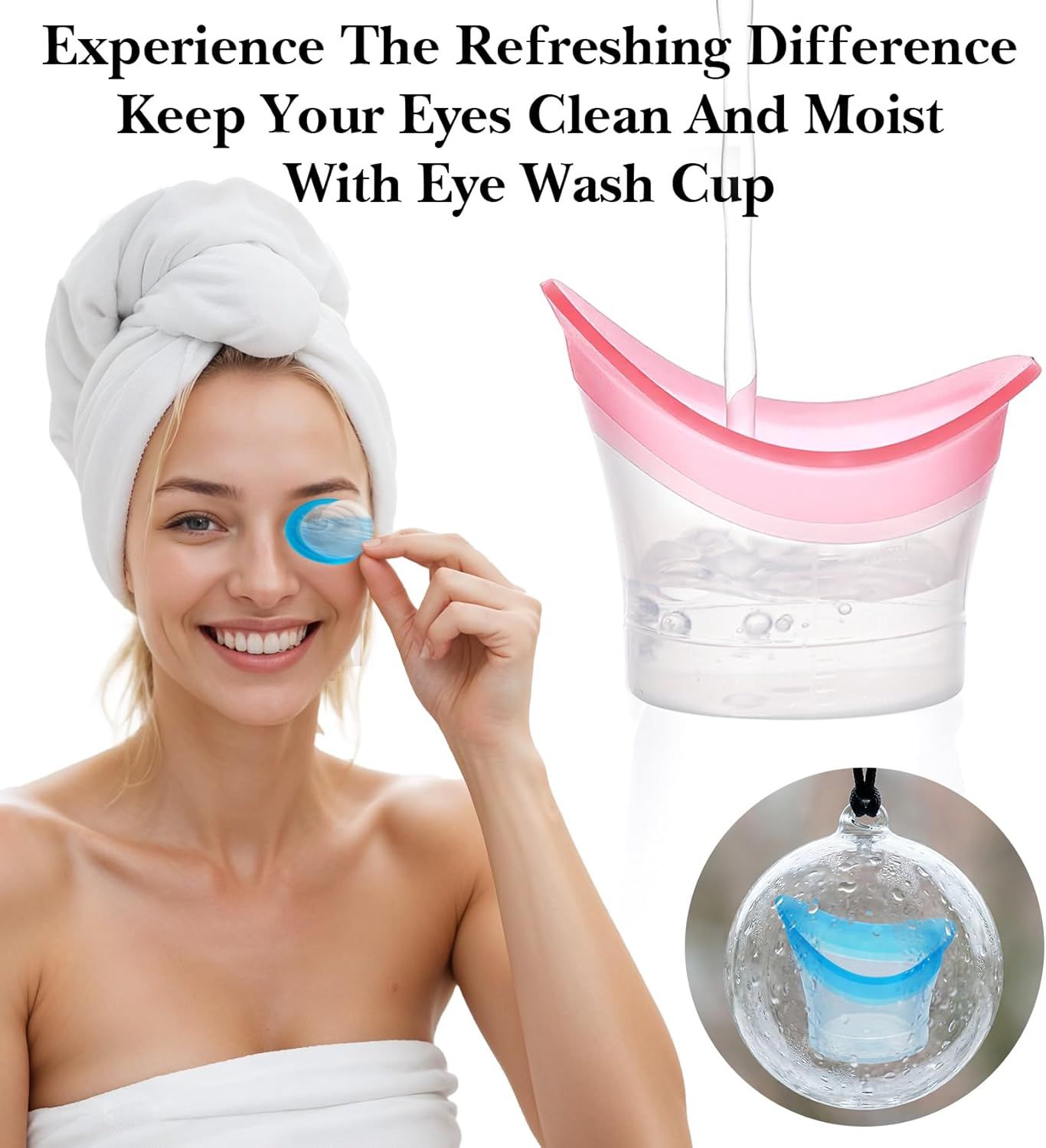 4 Pcs Eye Wash Cup, Eye Cups for Eyes Wash Silicone Eyes Cleansing Cups for Quick & Effective Rinse, Portable Tool for Dust, Makeup, Irritants - Image 5