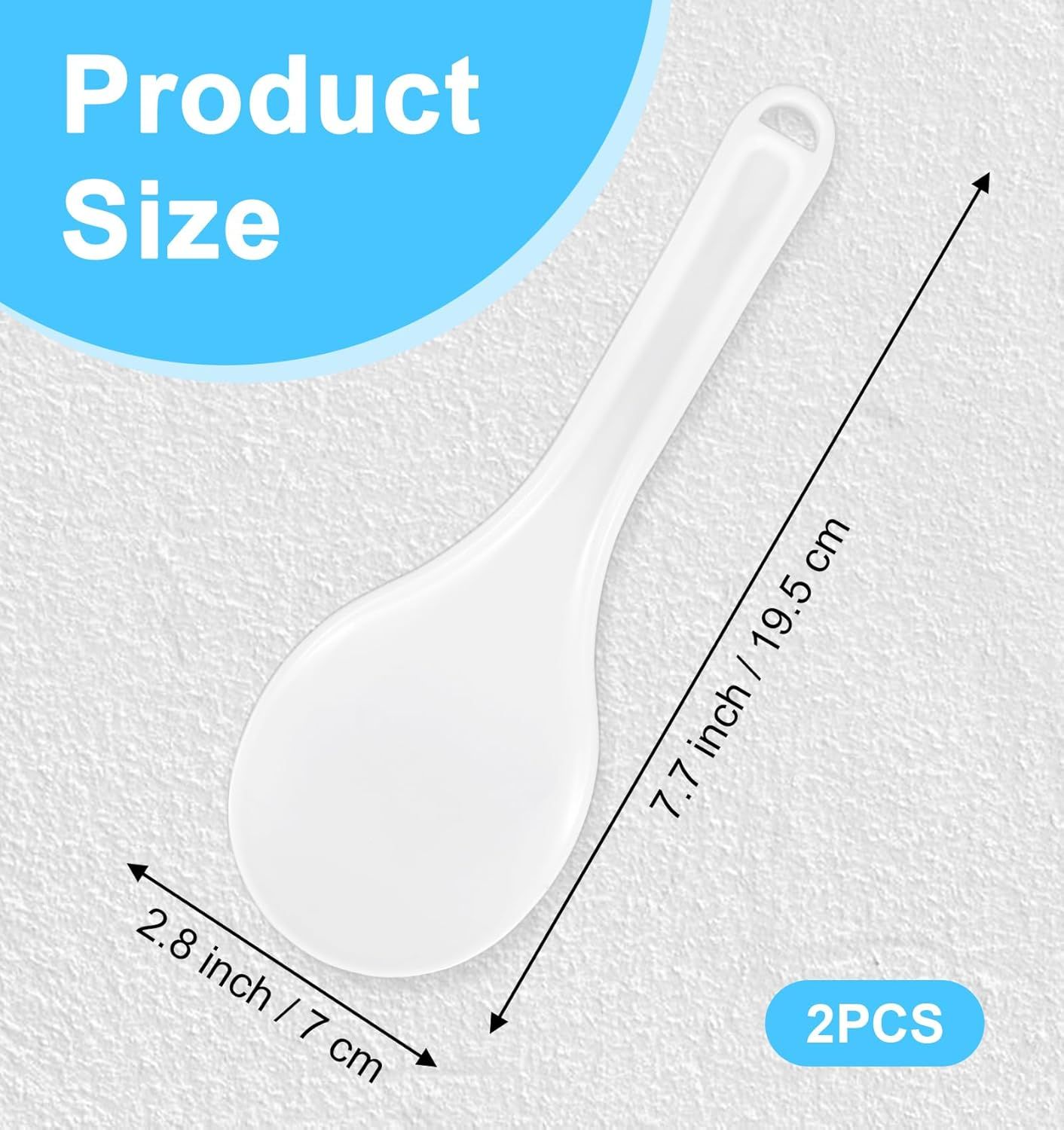 Rice Cooker Spoon, 2 Pack 7.7