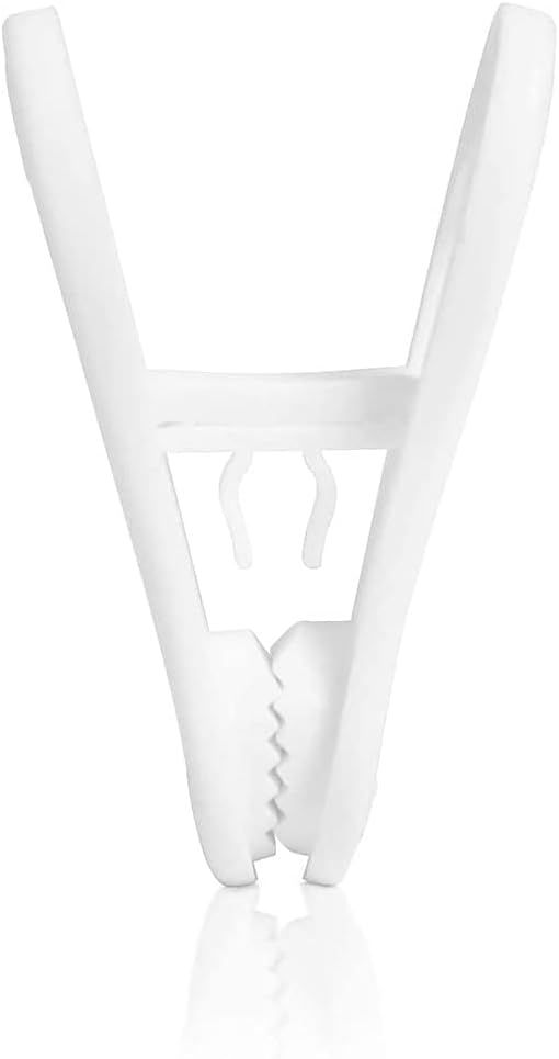20 Pcs Multi-Purpose Clips for Hangers, White Clothes Hanger Clips, Standard Plastic Hanger - Image 2