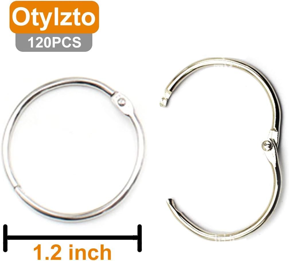 120pcs Metal Binder Rings 1 Inch, Paper Ring, Key Rings,Office Products - Image 2