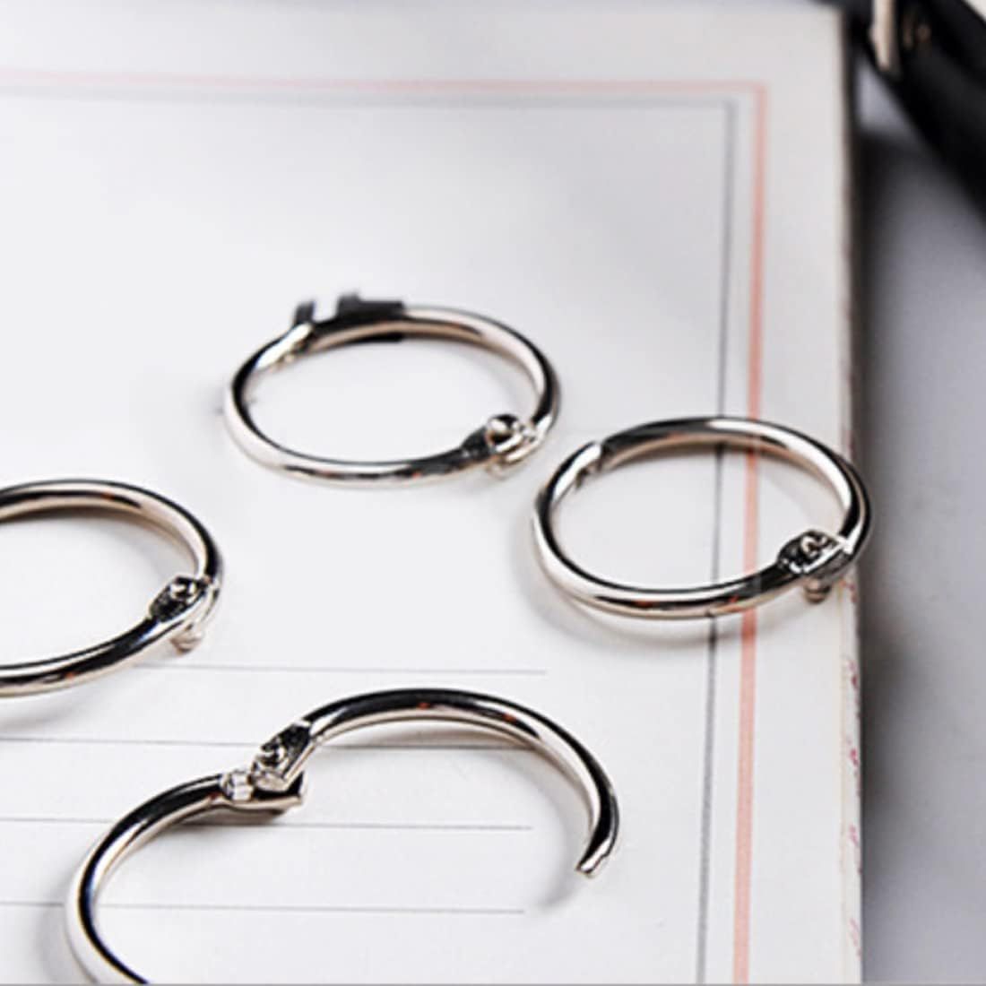120pcs Metal Binder Rings 1 Inch, Paper Ring, Key Rings,Office Products - Image 3