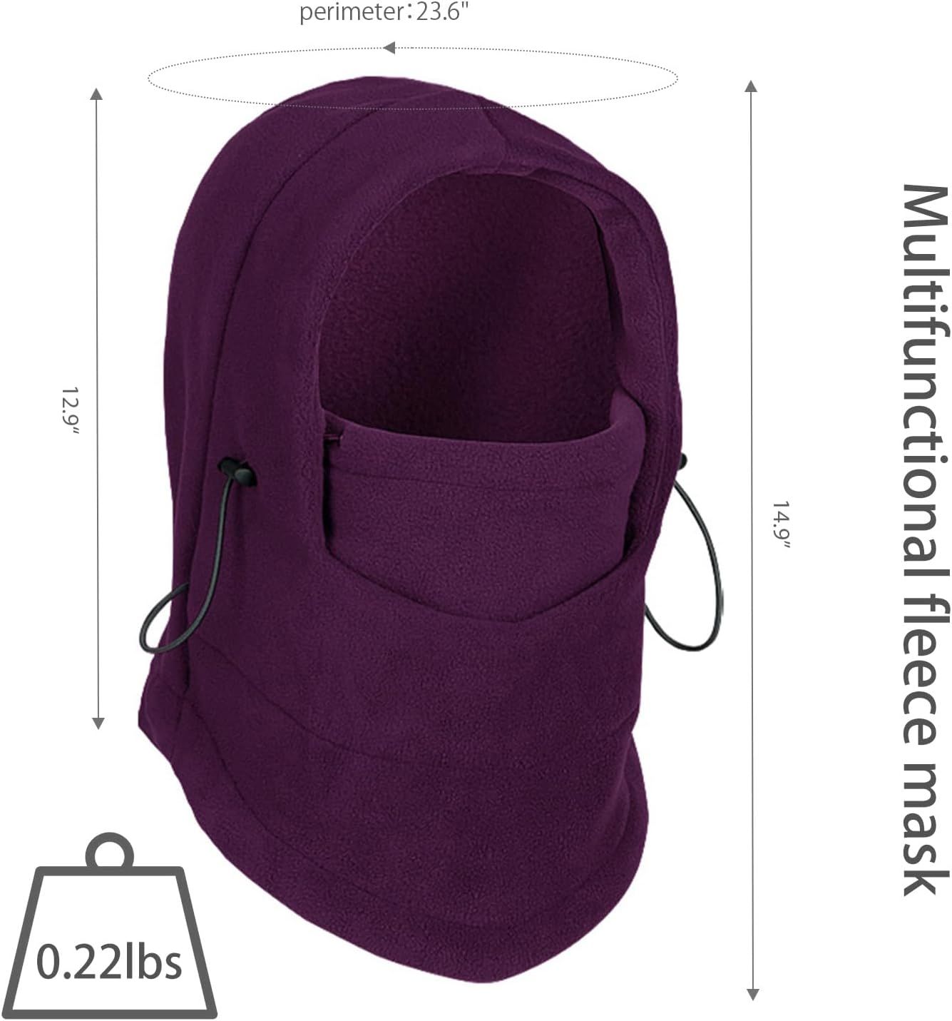 Breathable Adjustable Hat, Winter Balaclava, Ski Mask with Thick Warm Fleece Face Cover for Snowboarding, Skiing - Image 2