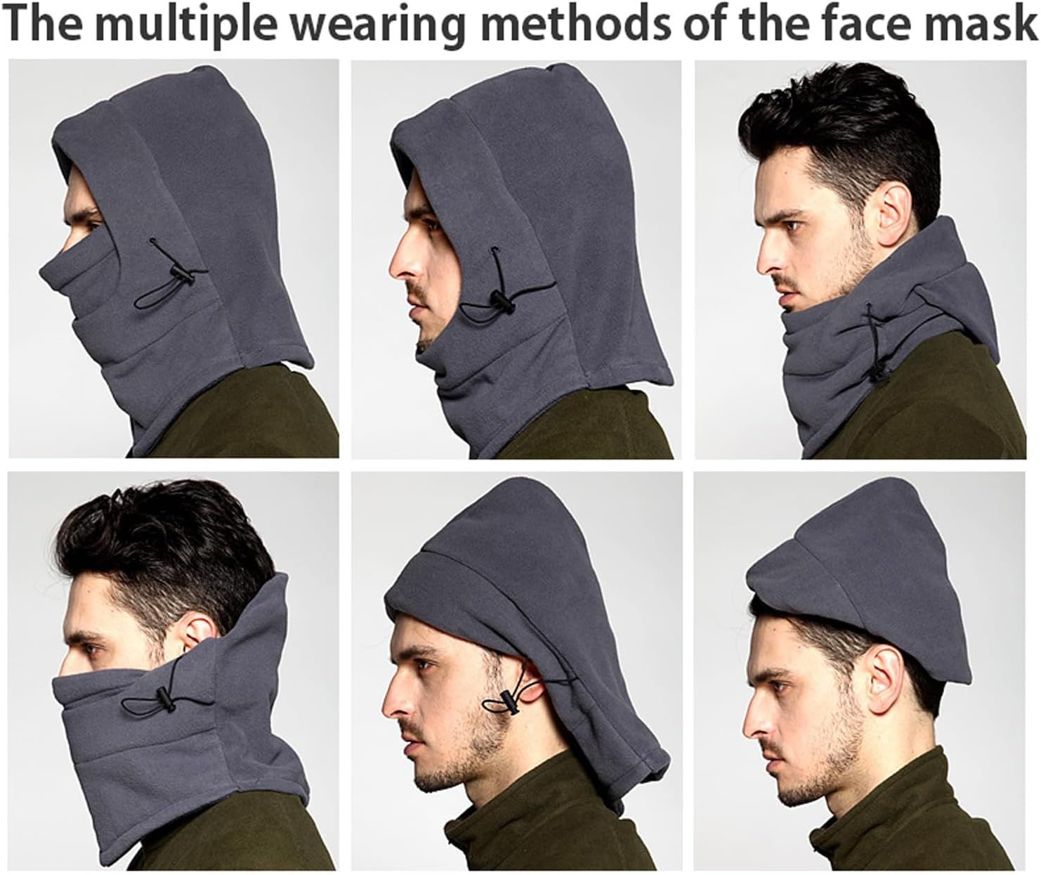 Breathable Adjustable Hat, Winter Balaclava, Ski Mask with Thick Warm Fleece Face Cover for Snowboarding, Skiing - Image 4