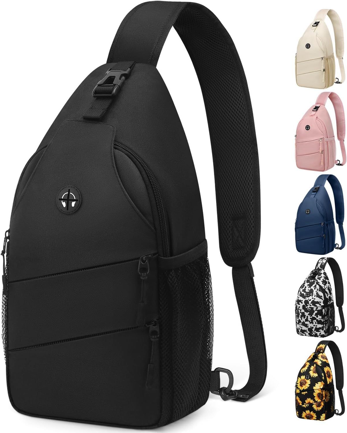 Crossbody Bags for Women Men Trendy Sling Bag Backpack Casual Chest Bag with Convertible Shoulder Strap - Image 1