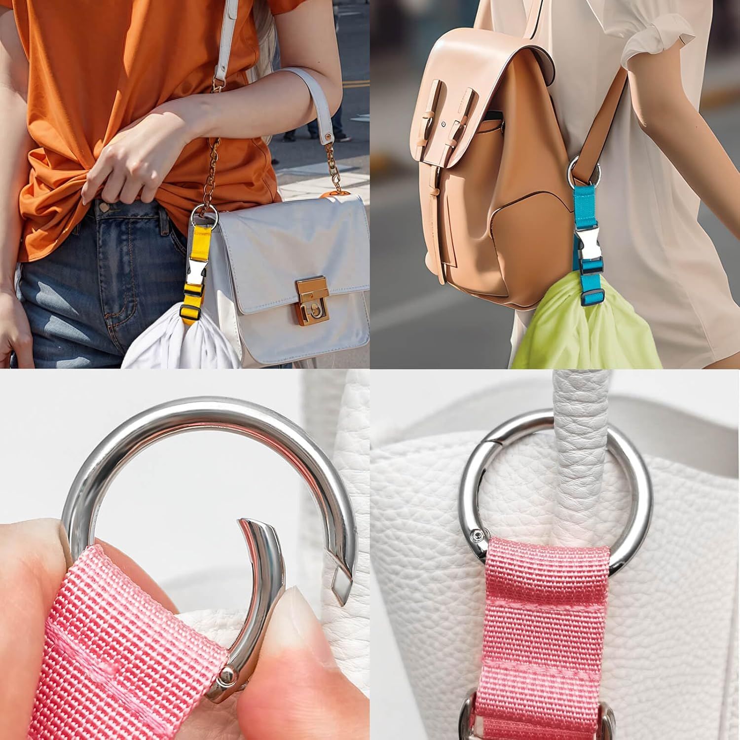 Add a Bag Luggage Straps Jacket Gripper Luggage Straps Baggage Suitcase for Travel Belt Luggage with Buckle Adjustable Luggage Accessories(Black) - Image 4
