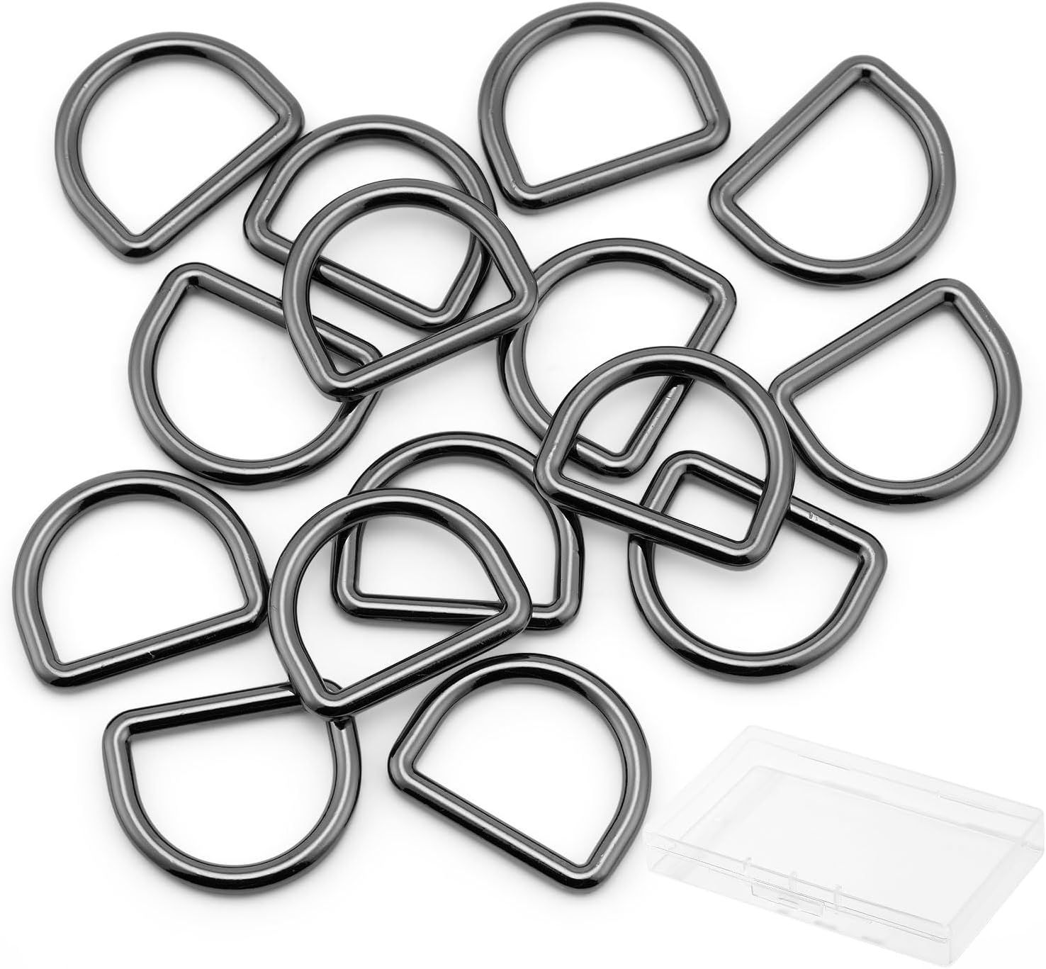Metal D Ring,Heavy Duty Welded Solid D Rings for sewing,Purse Making Supplies,Backpacks,Webbing Straps - Image 5