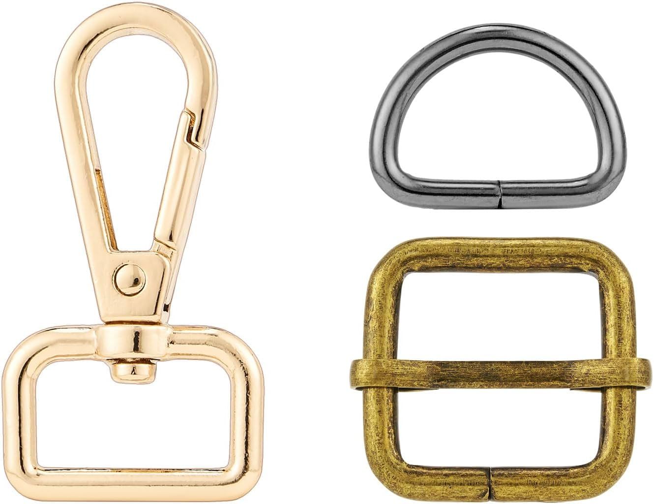 Purse Hardware Heavy Duty Swivel Snap Hooks D Rings and Slide Buckles for Bag Making Handbag Craft - Image 2