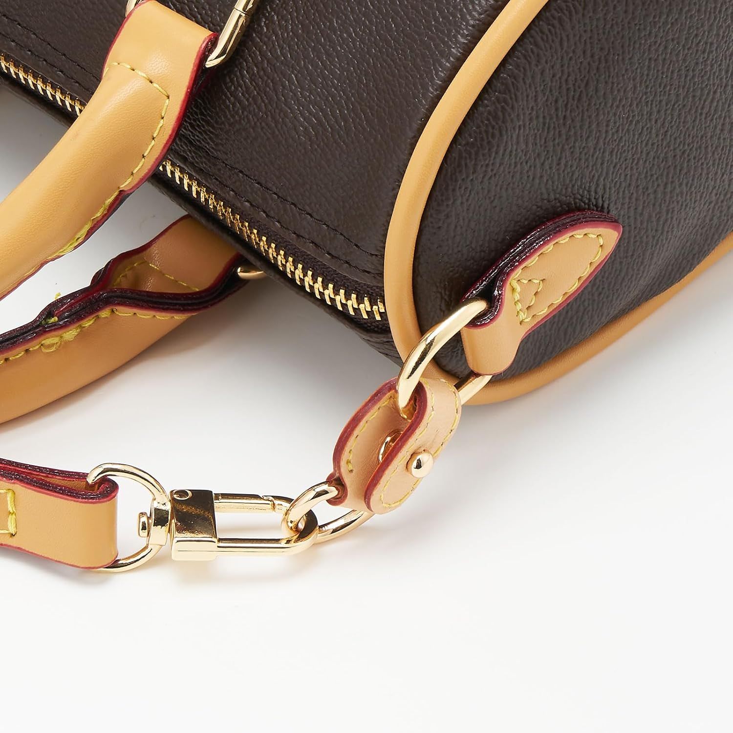 2Pcs Vachetta Leather D Rings for Purse,Undamaged D Rings Connector Purse Making Supplies - Image 5