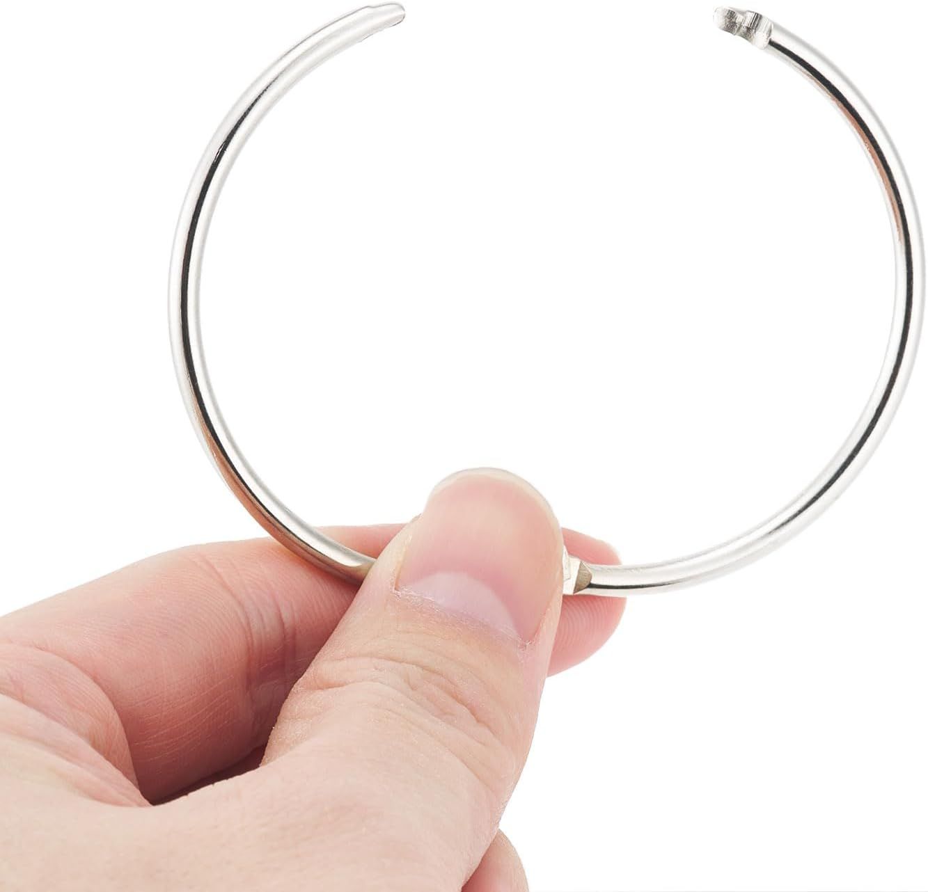 Loose Leaf Binder Rings 1Inch(12 Pack) Office Metal Book Ring,Nickel Plated Steel Key Rings for School Home or Office,Sliver - Image 4