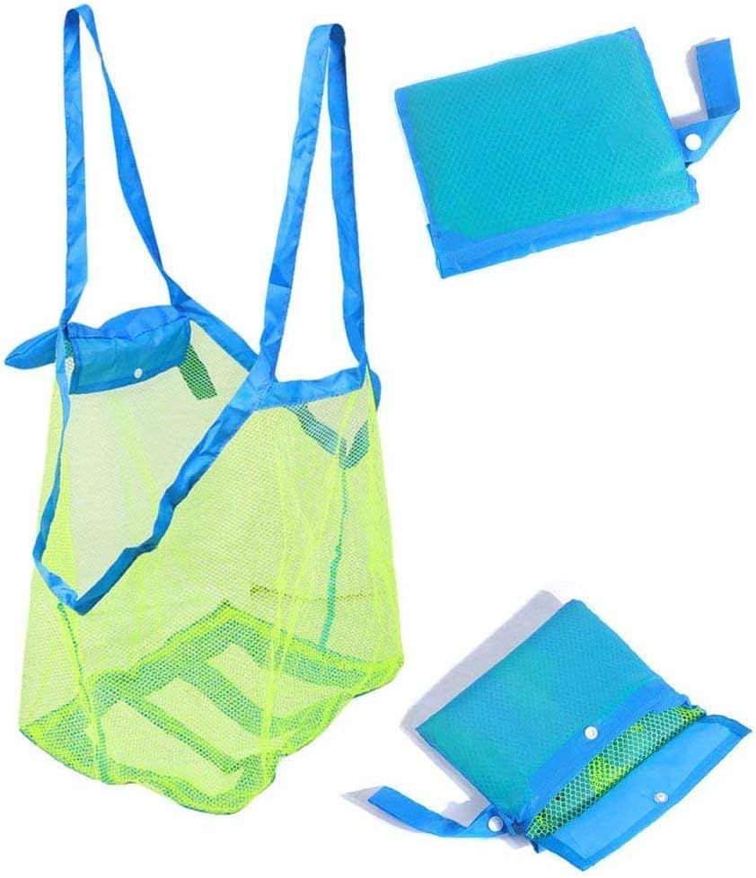 Mesh Extra Large Beach Bags and Totes - Holds Toys, Towels, Sand Away - For Children's Toys, Market, Grocery, Picnic - Image 6