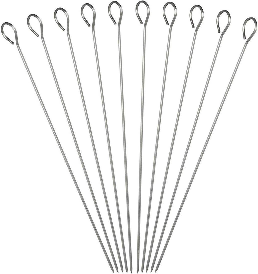 5.9 Inch Stainless Steel Skewer Grilling Shish Kebob,Cocktail Sticks,Reusable Martini Glass Picks 50pcs - Image 3