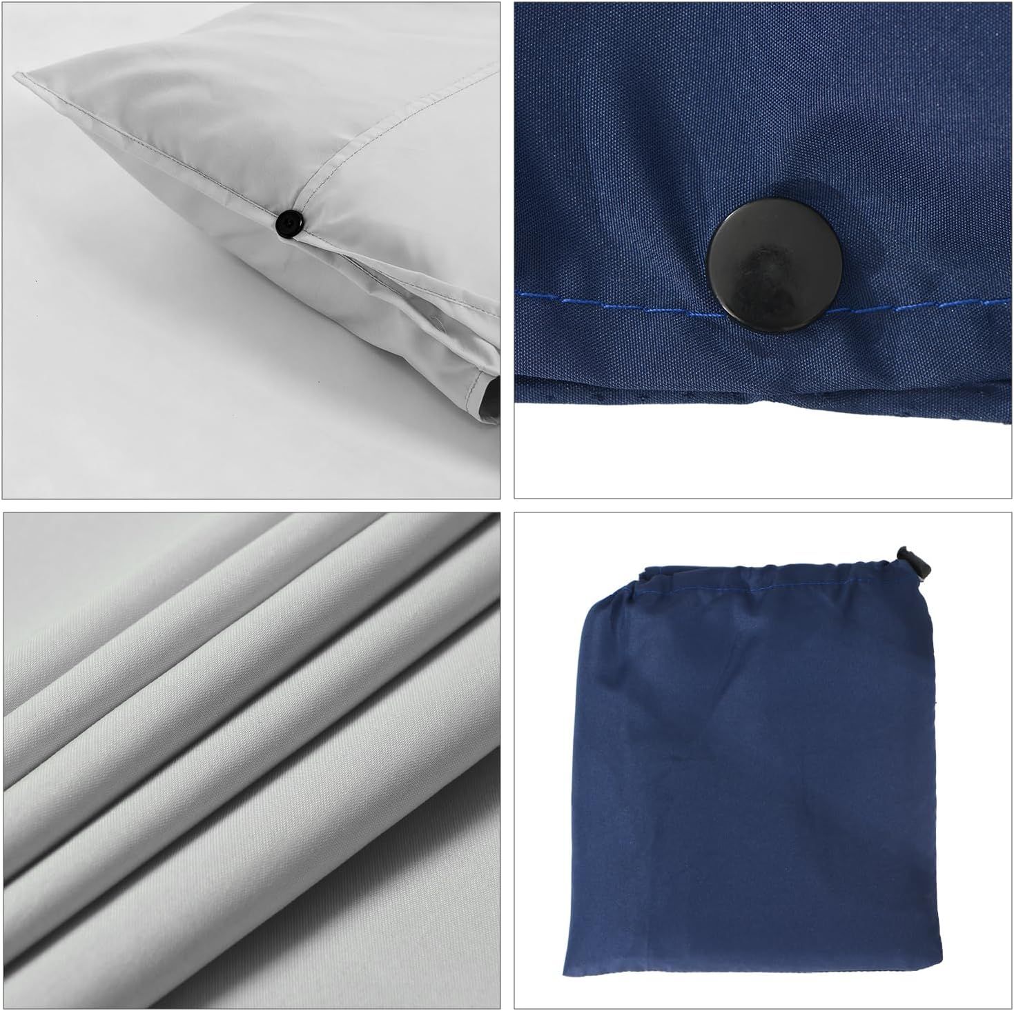 Sleeping Bag Liner Adult Sleep Sack Lightweight Portable Travel Sheets for Hotel Double Sleeping Bag Liners for Camping Backpacking Hotels - Image 4