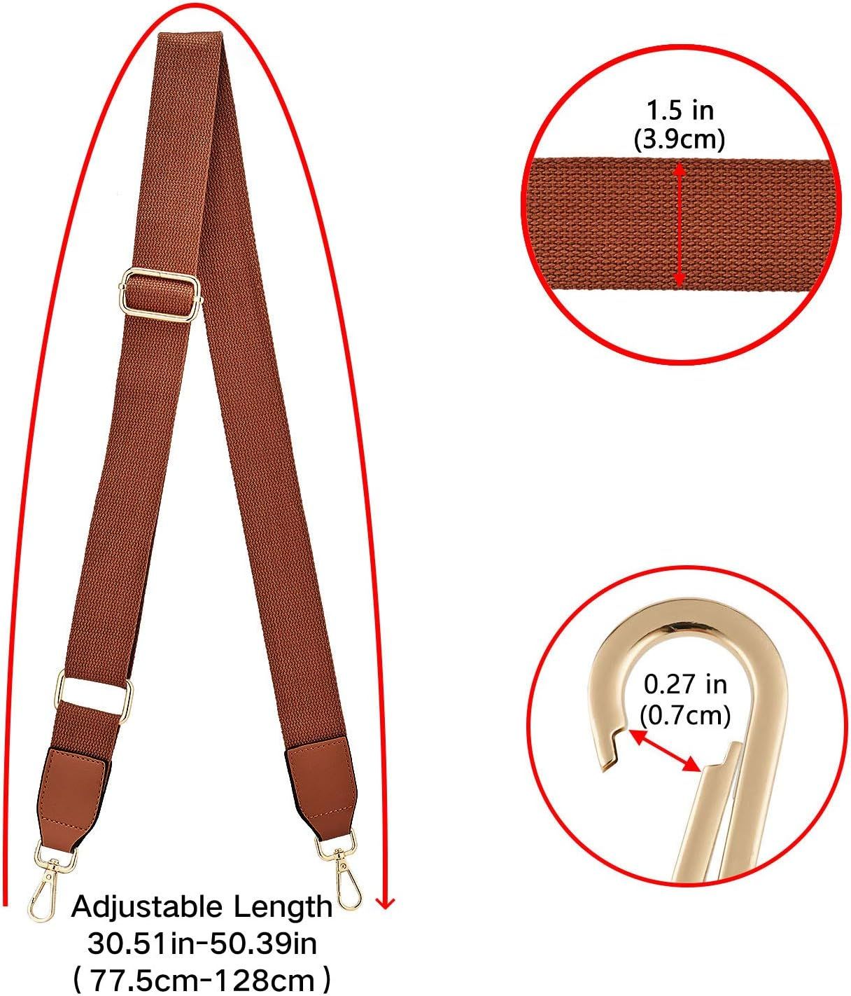 Wide Shoulder Purse Strap Replacement Adjustable Belt Canvas Bag Crossbody Handbag - Image 5
