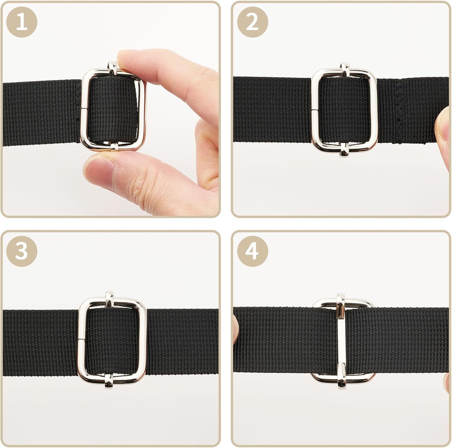 Metal Buckles Adjustable Slide for Purse Bag Hardware Making Supplies Backpack replacement Hardware Pin Strap Buckle - Image 3