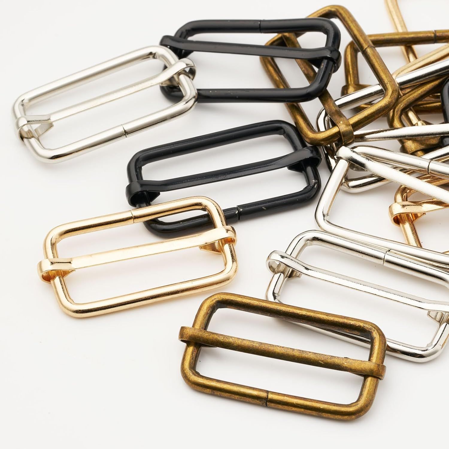 Metal Buckles Adjustable Slide for Purse Bag Hardware Making Supplies Backpack replacement Hardware Pin Strap Buckle - Image 4