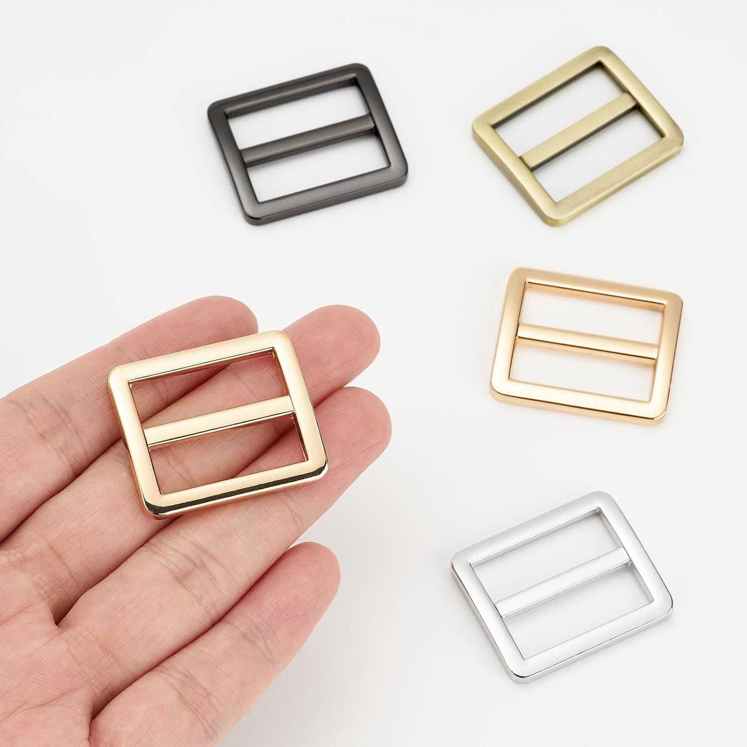 Metal Buckles Adjustable Slide for Purse Bag Hardware Making Supplies Backpack replacement Belt - Image 4