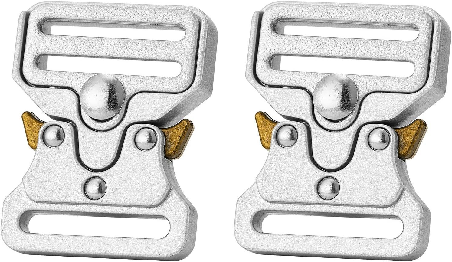 Tactical Buckle Replacement 2 pack,Metal Buckle Clip for Dog Collar, Keychain, Hunting Belt Bags - Image 1