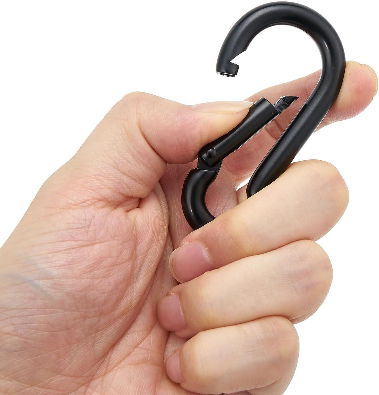 4Pcs Stainless Steel Spring Snap Hook Carabiner 304 Stainless Steel Heavy Duty Clips for Backpack Hiking Camping - Image 3