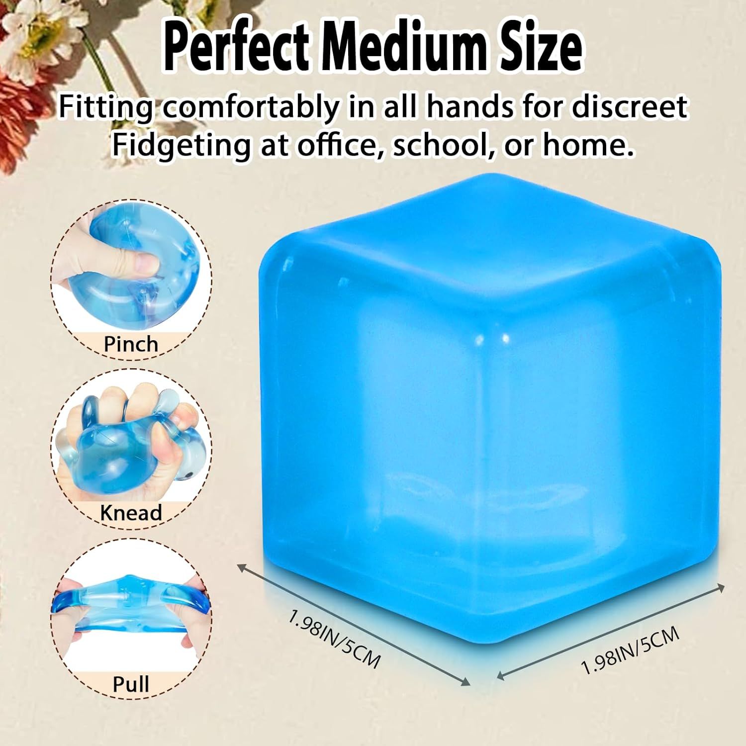 Ice Cube Squishy Stress Ball,1.98