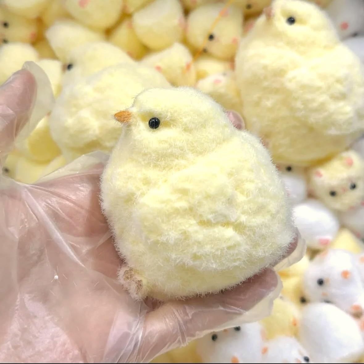Handmade Chick Squeeze Toys Ultra Soft Squishy Fidget Toys Silicone Squishies Toys for Stress Relief ( Chicken ) (1pcs) - Image 2