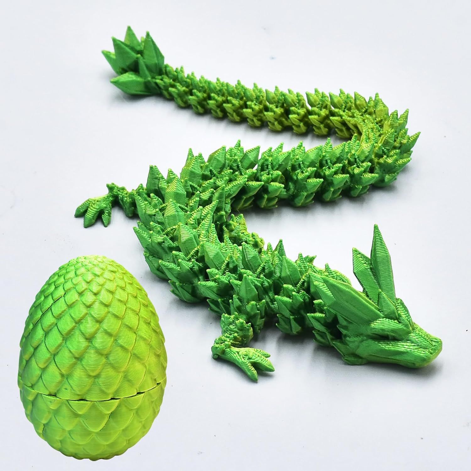 2 PCS MINI 3D Printed Dragon in Egg,Full Articulated Crystal Dragon,Flexible Joints Home Decor Executive Desk Toys, Creative Gifts - Image 5