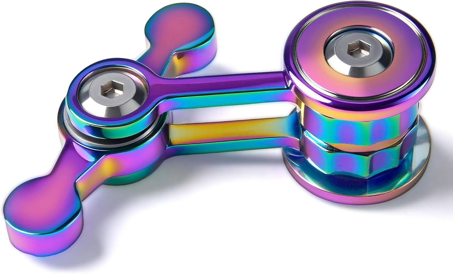 Fidget Spinner for Adults, Metal Silent Figette Office Desk Toy Quiet Cool Gadgets Gifts for Teen Boys Kid Anxiety Stress Relief Calm Down Sensory Autism Autistic ADHD Airplane Travel Need Must Have - Image 1
