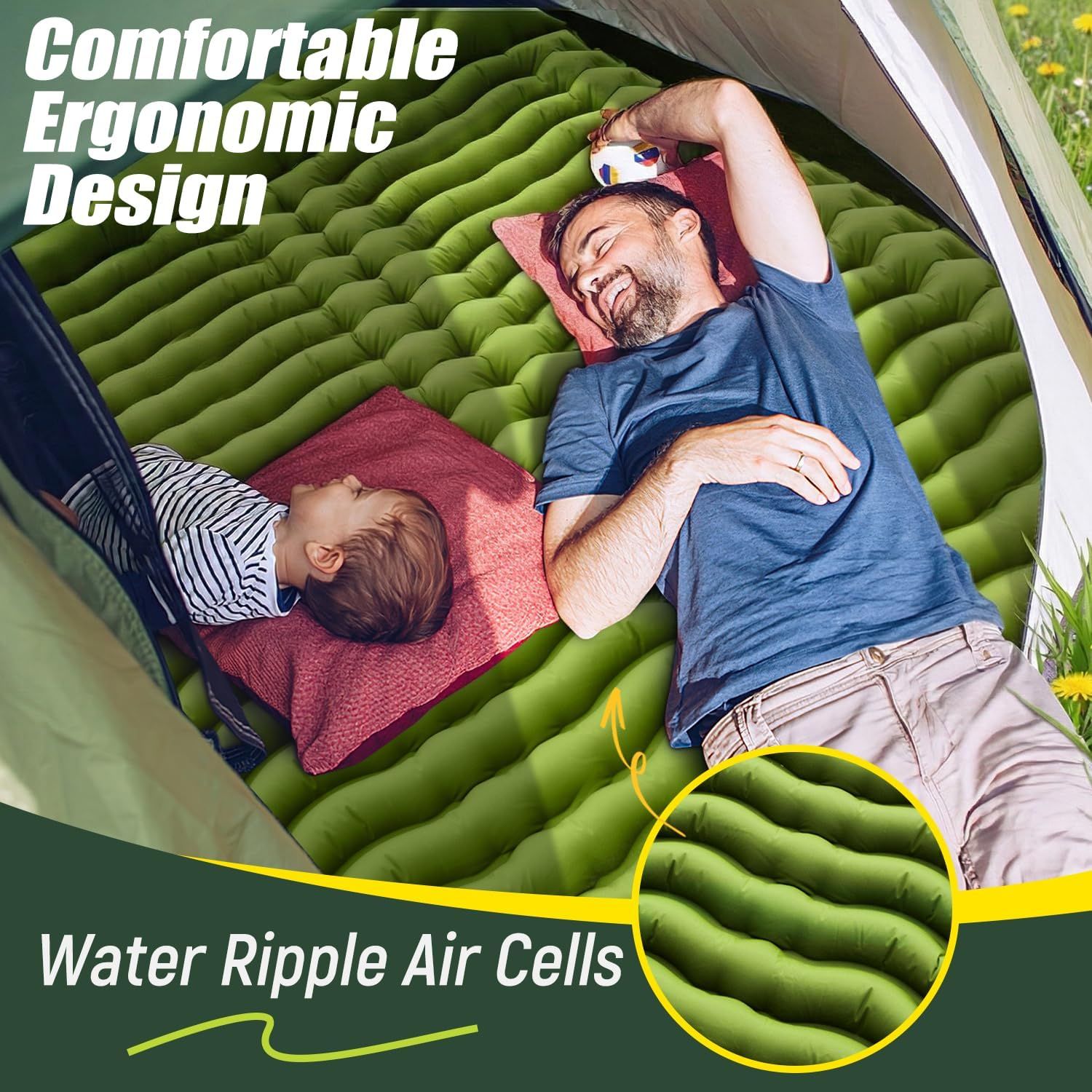 Double Sleeping Pad - Self Inflating 4