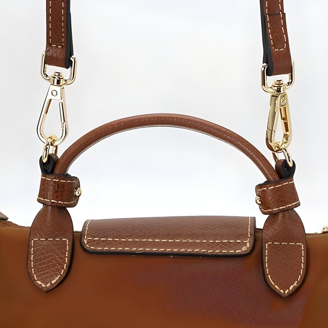 Leather Strap Suitable for Longchamp Handbag,Crossbody Adjustable Shoulder Strap Conversion Kit - Image 4