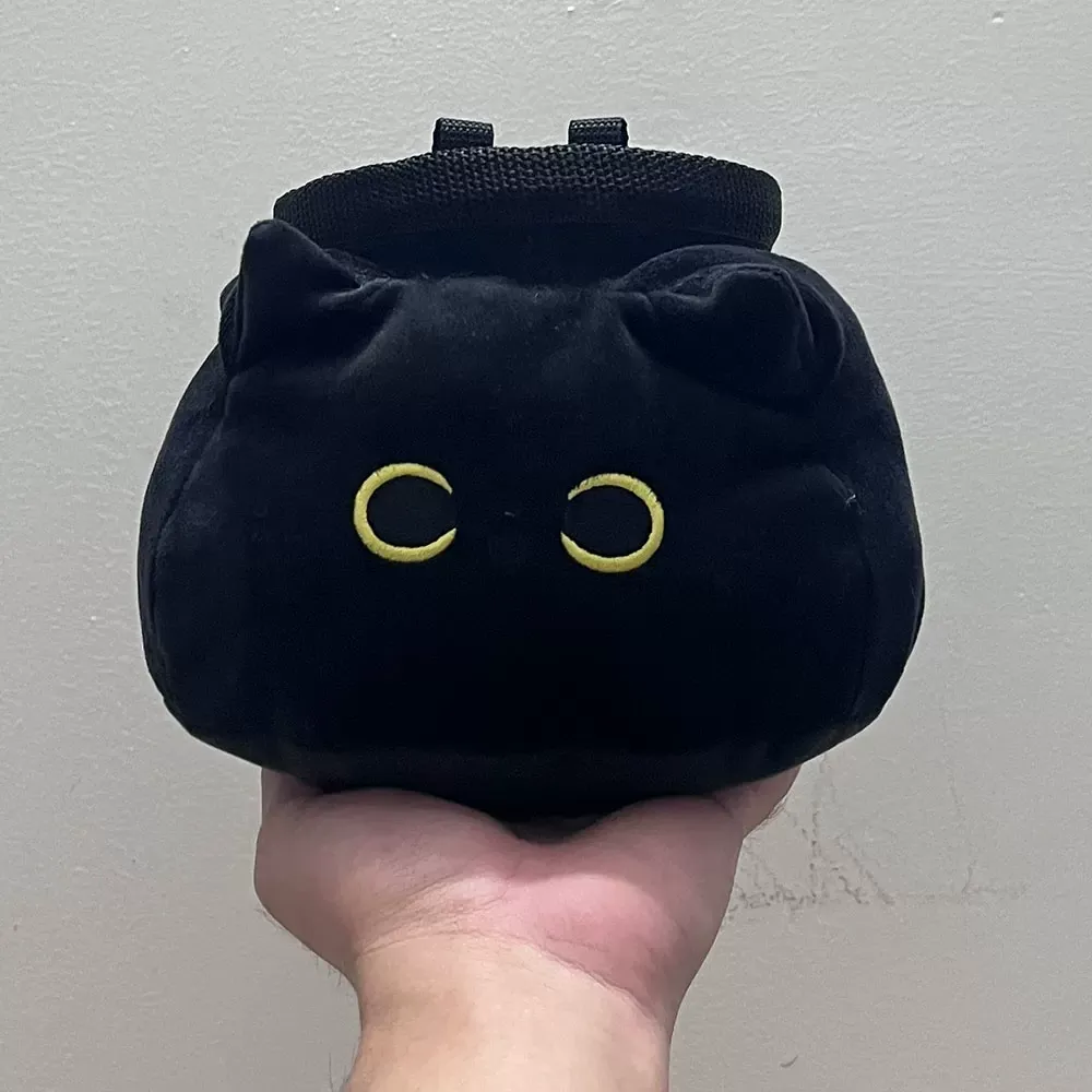 Black Cat Chalk Bag Rock Climbing Equipment - Image 1