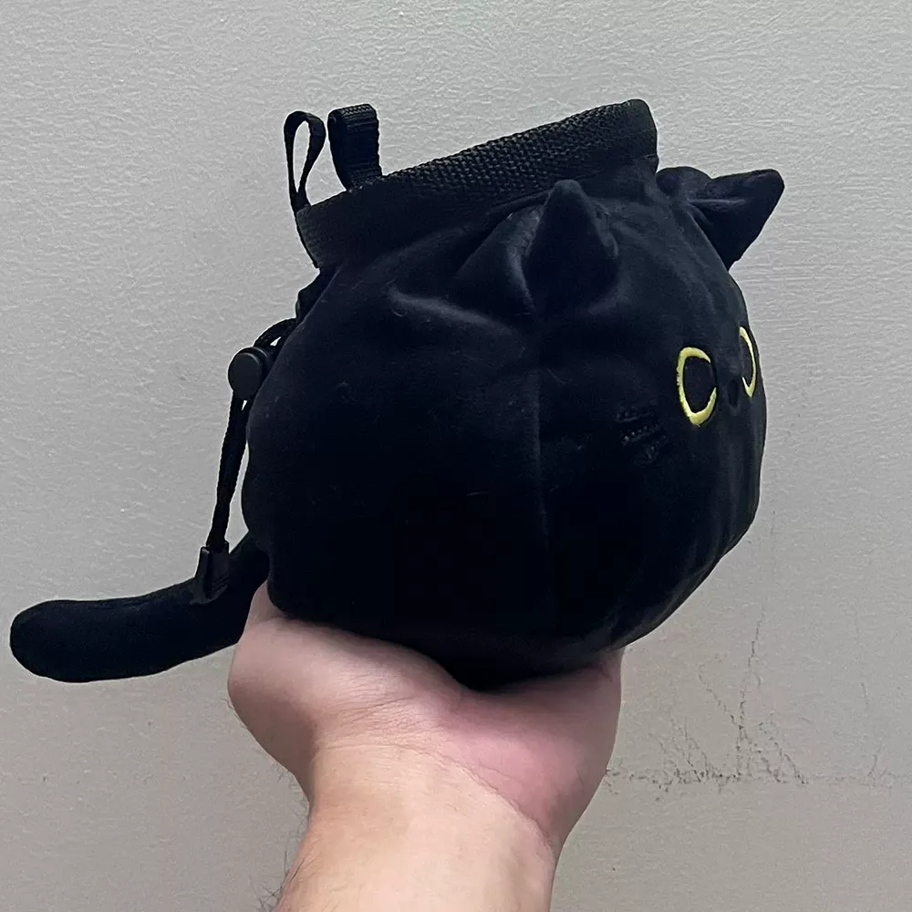 Black Cat Chalk Bag Rock Climbing Equipment - Image 3