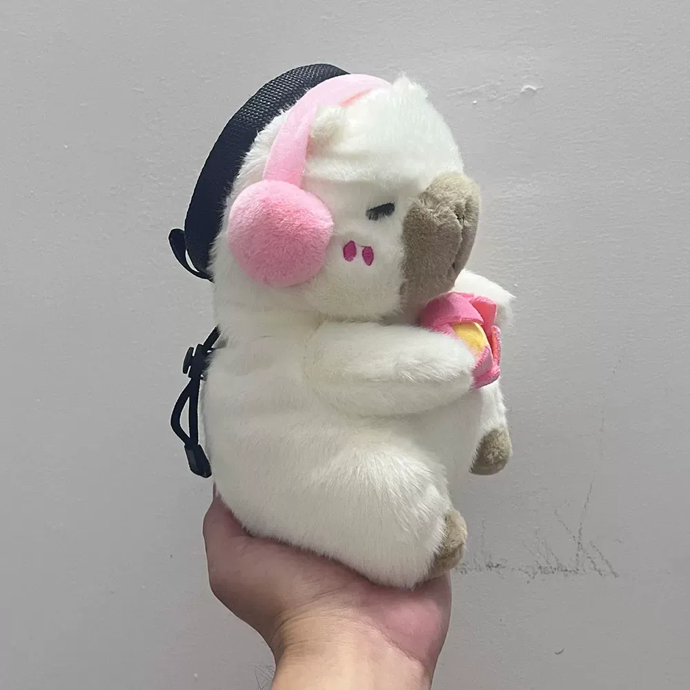 White Earphone Capybara Chalk Bag Rock Climbing Chalk Bag - Image 2