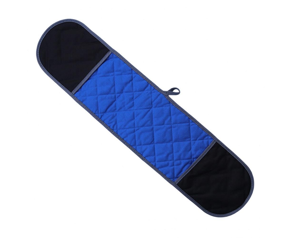Double-ended Heat Resistant Cotton Mitt Oven Padded Kitchen Baking Glove Tool-Blue - Image 1