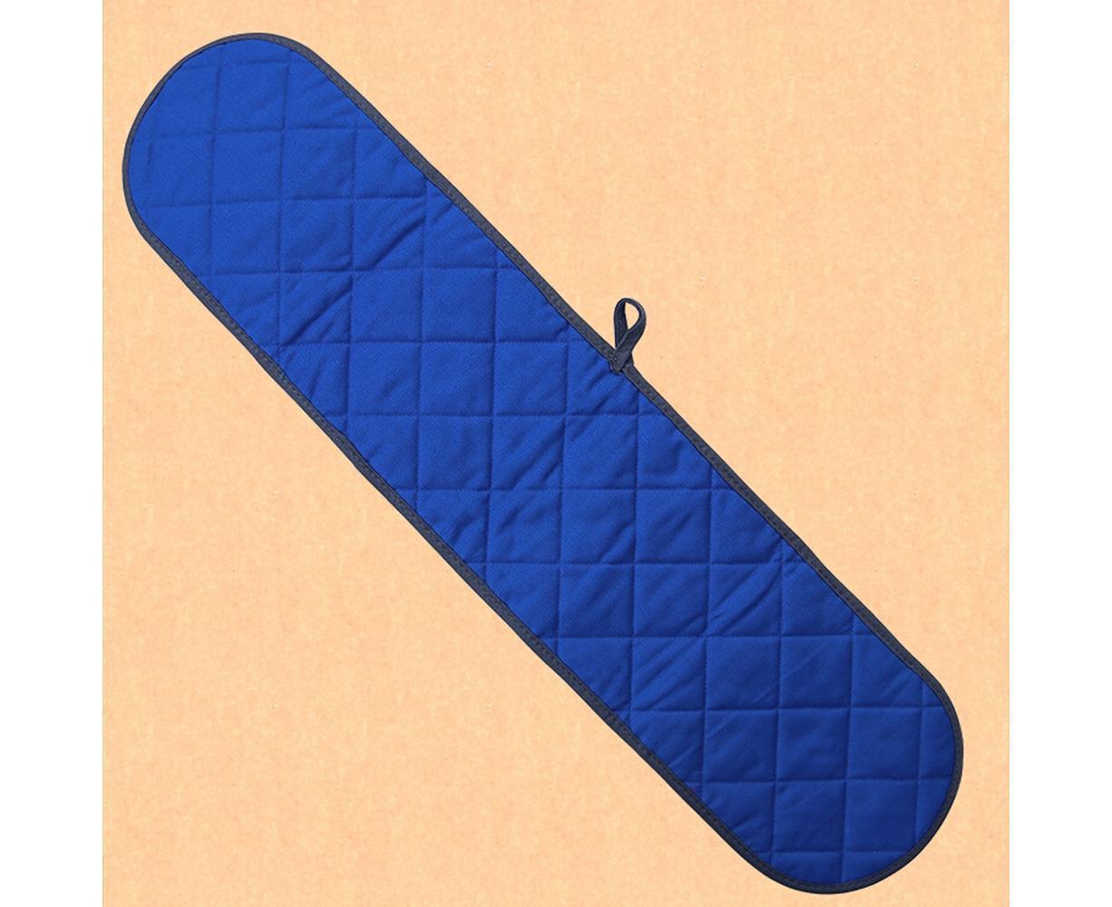 Double-ended Heat Resistant Cotton Mitt Oven Padded Kitchen Baking Glove Tool-Blue - Image 4