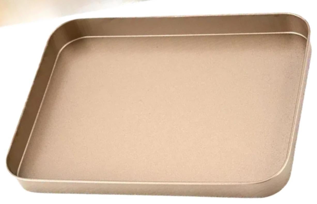 Non-stick Rectangular Cake Pan Baking Oven Tray Dish Mold Bakeware Kitchen Tool-Golden - Image 1