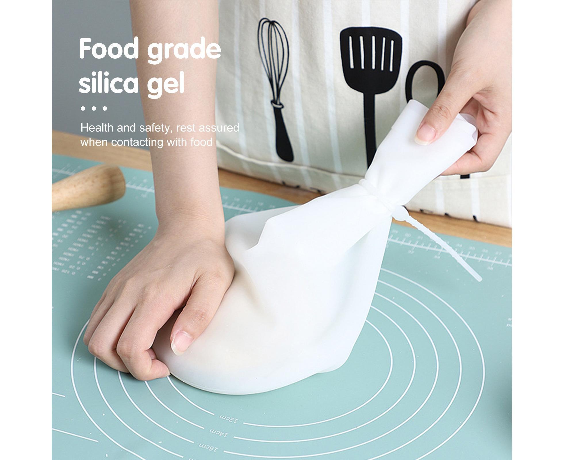 Kneading Dough Bag Food Grade Non-stick Silicone Non-deformation Flour Mixing Bag Baking Tool-L - Image 2