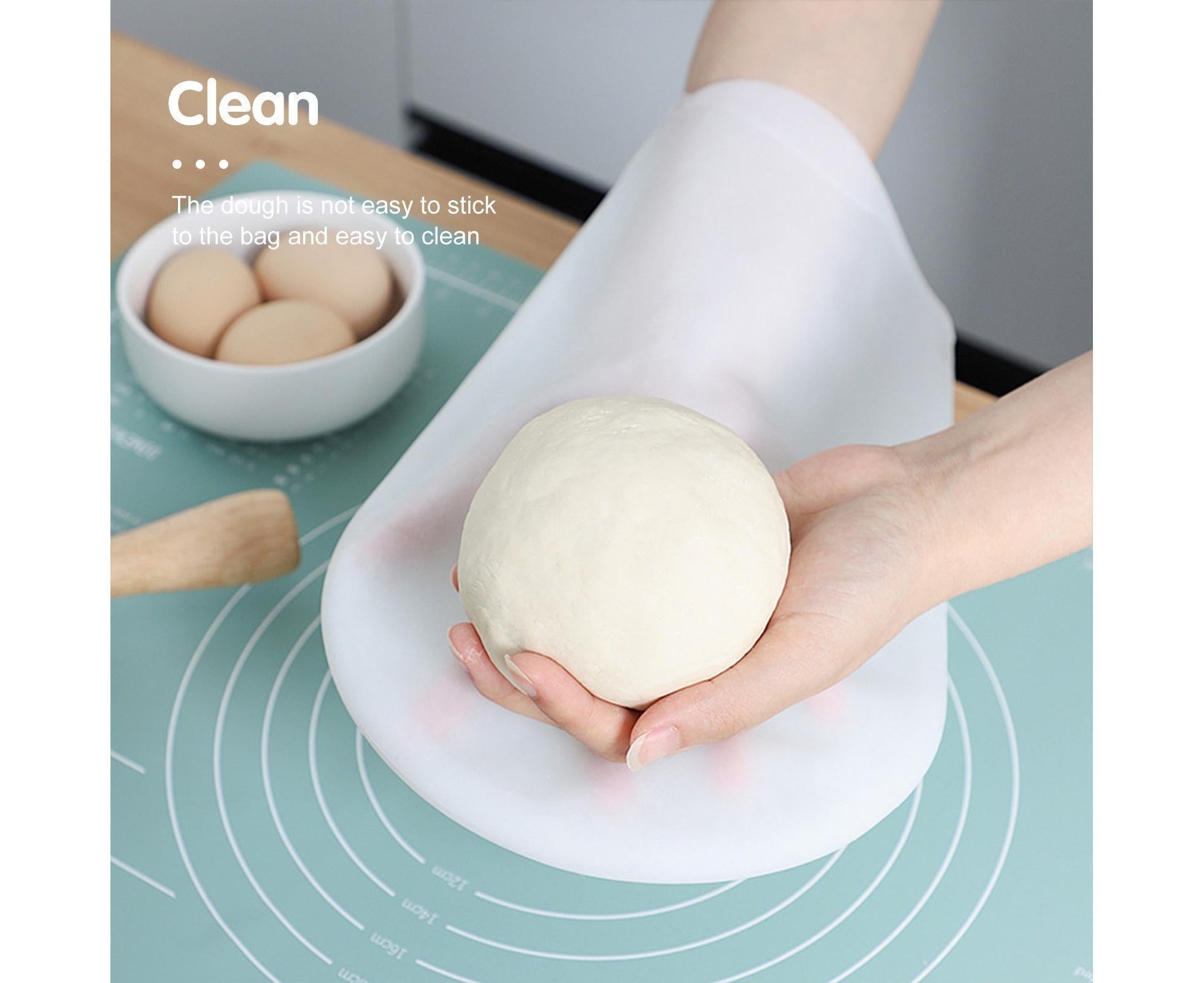 Kneading Dough Bag Food Grade Non-stick Silicone Non-deformation Flour Mixing Bag Baking Tool-L - Image 4