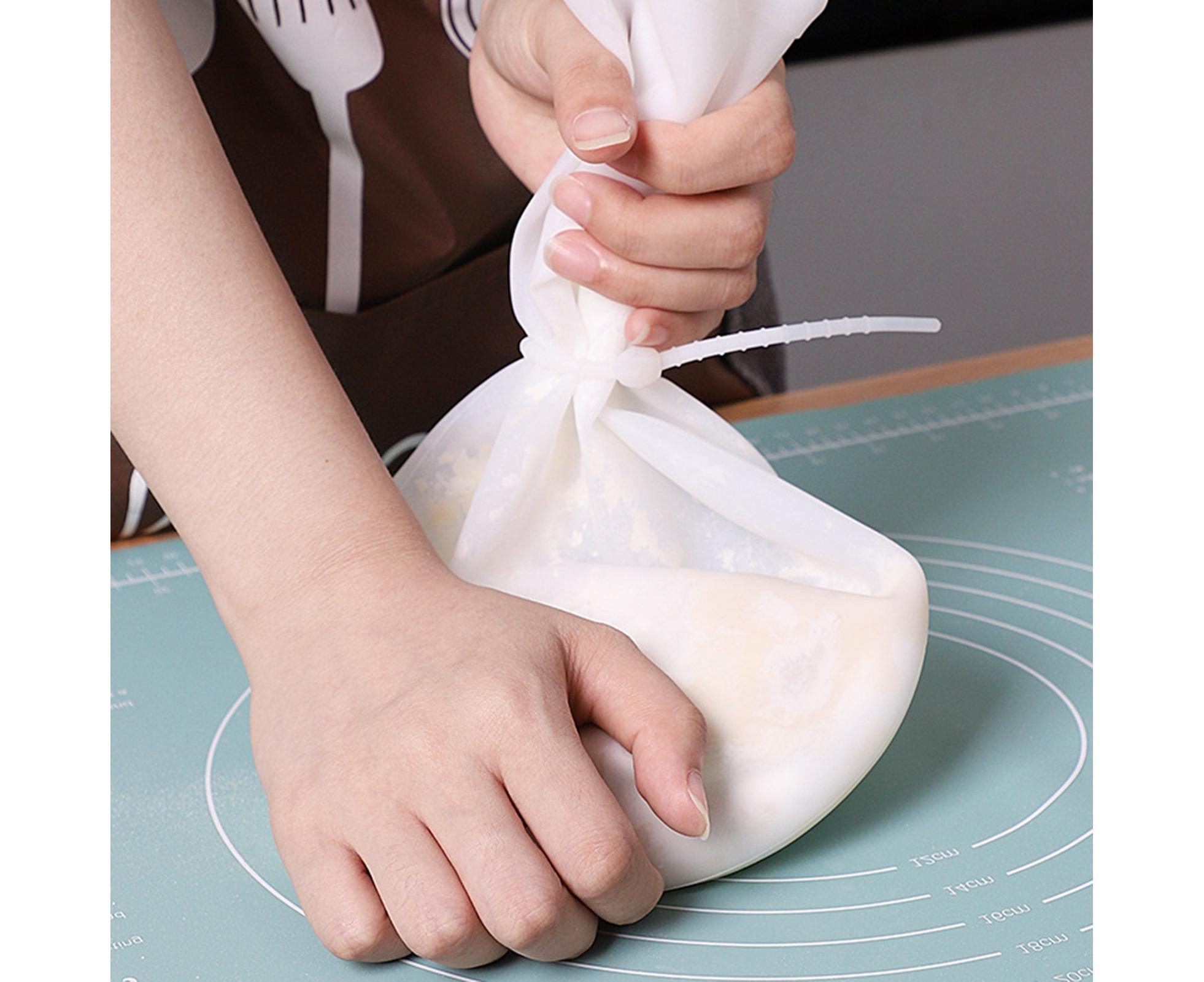 Kneading Dough Bag Food Grade Non-stick Silicone Non-deformation Flour Mixing Bag Baking Tool-L - Image 6