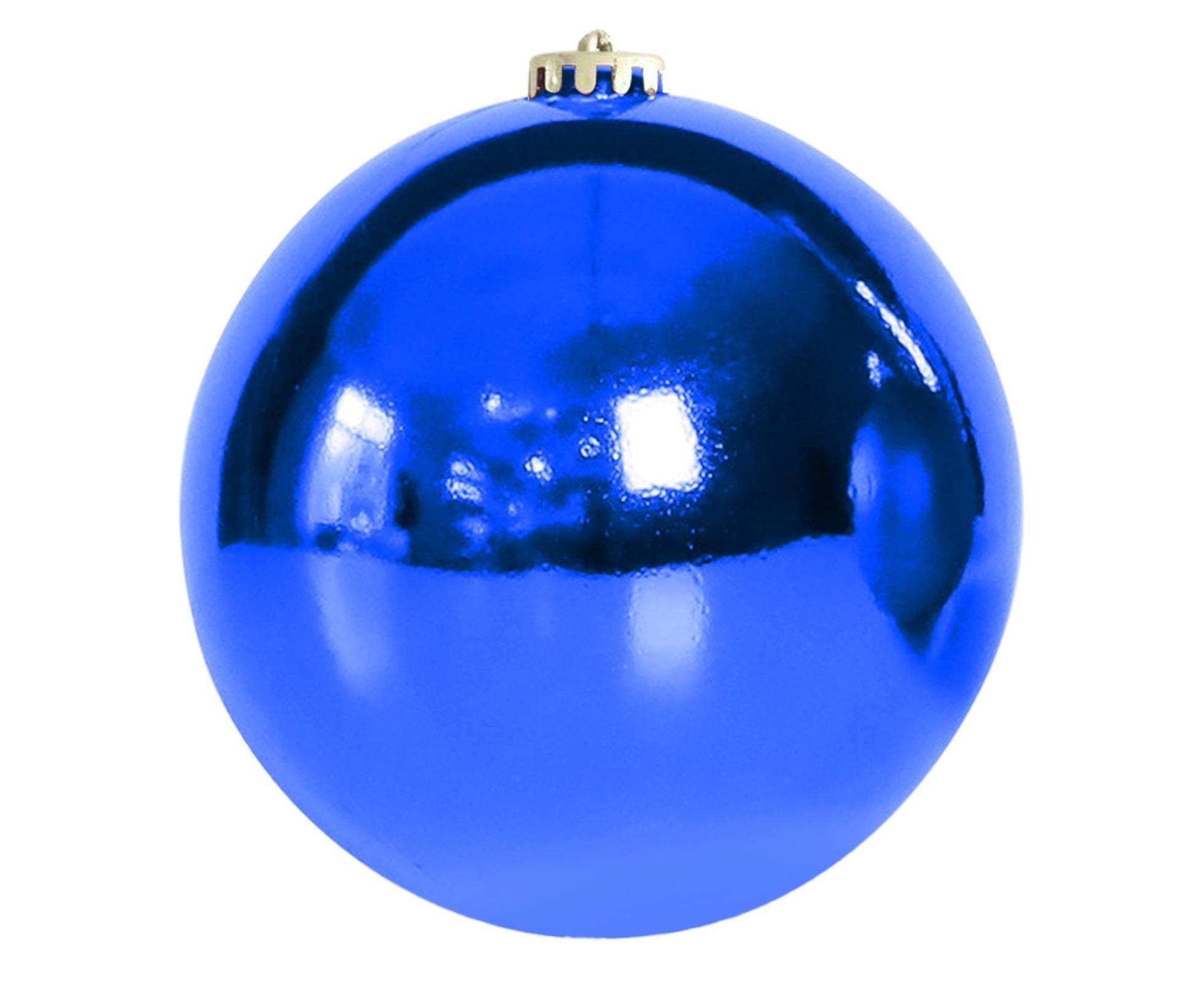 Electroplate Christmas Balls Pendant DIY Plastic Xmas Ambience Festival Balls Pendants Party Supplies-Blue - Image 1